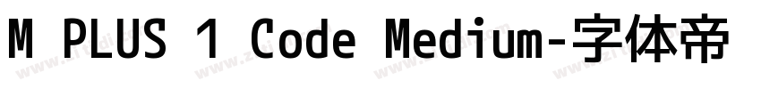 M PLUS 1 Code Medium字体转换